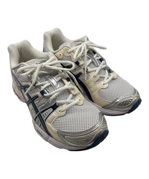 asics（アシックス）asics (アシックス) GEL-NIMBUS 9 ベージュ×ネイビー サイズ:27.5cmの古着・服飾アイテム