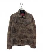 TORNADO MARTトルネードマート）の古着「ライダースジャケット」｜レッド×グレー