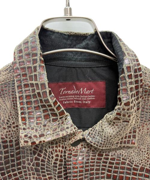 TORNADO MART（トルネードマート）TORNADO MART (トルネードマート) ライダースジャケット レッド×グレー サイズ:Lの古着・服飾アイテム