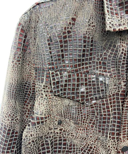 TORNADO MART（トルネードマート）TORNADO MART (トルネードマート) ライダースジャケット レッド×グレー サイズ:Lの古着・服飾アイテム