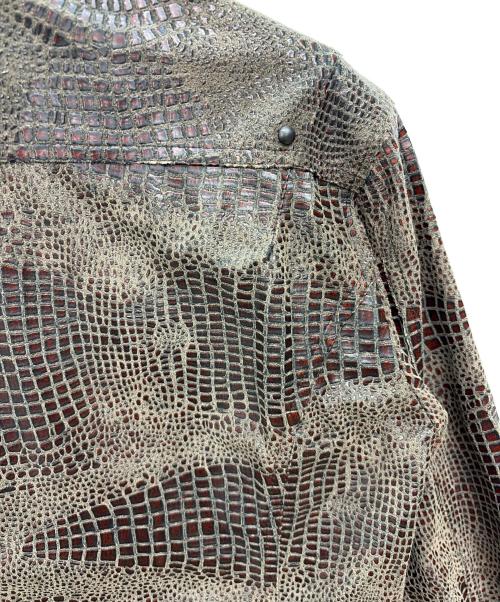 TORNADO MART（トルネードマート）TORNADO MART (トルネードマート) ライダースジャケット レッド×グレー サイズ:Lの古着・服飾アイテム