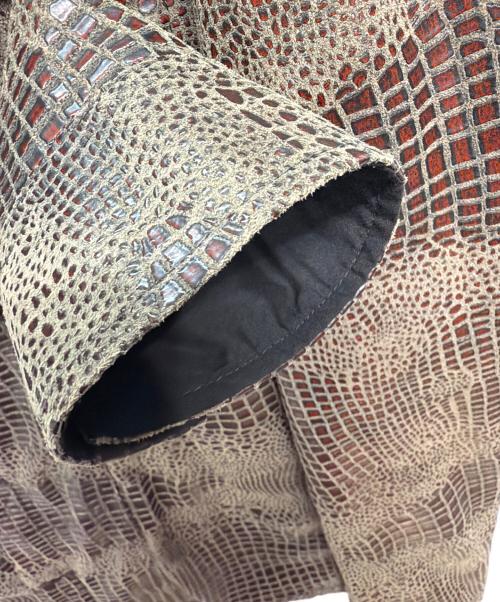 TORNADO MART（トルネードマート）TORNADO MART (トルネードマート) ライダースジャケット レッド×グレー サイズ:Lの古着・服飾アイテム