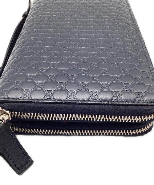 GUCCI（グッチ）GUCCI (グッチ) 長財布 ネイビーの古着・服飾アイテム