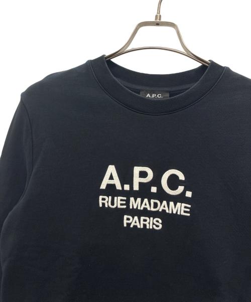 A.P.C.（アーペーセー）A.P.C. (アーペーセー) クルーネックスウェット ダークネイビー サイズ:Sの古着・服飾アイテム