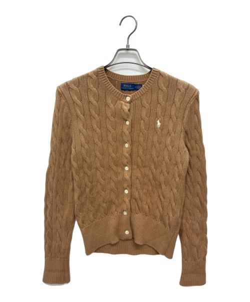 POLO RALPH LAUREN（ポロ・ラルフローレン）POLO RALPH LAUREN (ポロ・ラルフローレン) 厚手カーディガン ブラウン サイズ:Mの古着・服飾アイテム