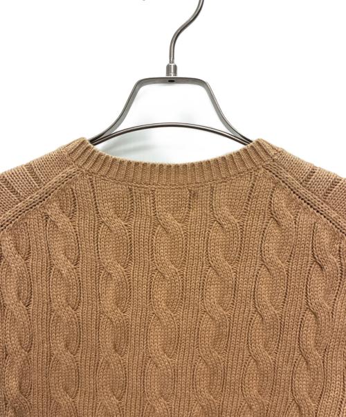 POLO RALPH LAUREN（ポロ・ラルフローレン）POLO RALPH LAUREN (ポロ・ラルフローレン) 厚手カーディガン ブラウン サイズ:Mの古着・服飾アイテム