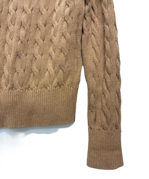 POLO RALPH LAUREN（ポロ・ラルフローレン）POLO RALPH LAUREN (ポロ・ラルフローレン) 厚手カーディガン ブラウン サイズ:Mの古着・服飾アイテム