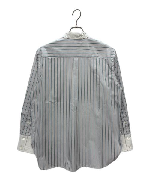 BEAUTY&YOUTH（ビューティーアンドユース）BEAUTY&YOUTH (ビューティーアンドユース) 長袖シャツ　コットンストライプ クレリック シャツ ブルー×ホワイト サイズ:F 未使用品の古着・服飾アイテム