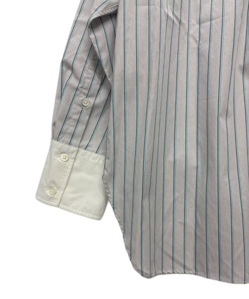 BEAUTY&YOUTH（ビューティーアンドユース）BEAUTY&YOUTH (ビューティーアンドユース) 長袖シャツ　コットンストライプ クレリック シャツ ブルー×ホワイト サイズ:F 未使用品の古着・服飾アイテム