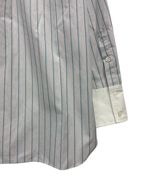 BEAUTY&YOUTH（ビューティーアンドユース）BEAUTY&YOUTH (ビューティーアンドユース) 長袖シャツ　コットンストライプ クレリック シャツ ブルー×ホワイト サイズ:F 未使用品の古着・服飾アイテム