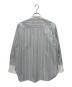 BEAUTY&YOUTH (ビューティーアンドユース) 長袖シャツ　コットンストライプ クレリック シャツ ブルー×ホワイト サイズ:F 未使用品：6000円