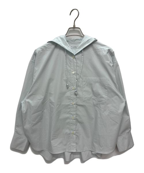 BEAUTY&YOUTH（ビューティーアンドユース）BEAUTY&YOUTH (ビューティーアンドユース) 長袖シャツ　フード ボリュームシャツ ブルー サイズ:S 未使用品の古着・服飾アイテム