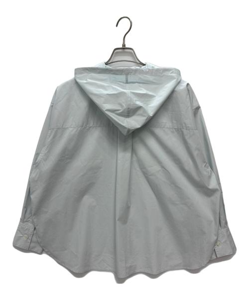 BEAUTY&YOUTH（ビューティーアンドユース）BEAUTY&YOUTH (ビューティーアンドユース) 長袖シャツ　フード ボリュームシャツ ブルー サイズ:S 未使用品の古着・服飾アイテム