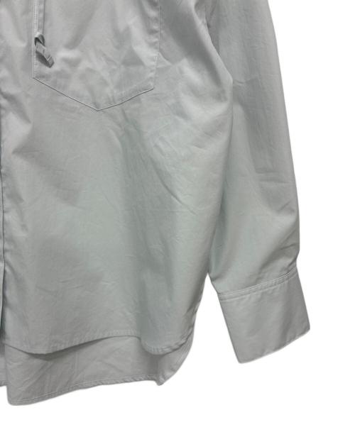 BEAUTY&YOUTH（ビューティーアンドユース）BEAUTY&YOUTH (ビューティーアンドユース) 長袖シャツ　フード ボリュームシャツ ブルー サイズ:S 未使用品の古着・服飾アイテム