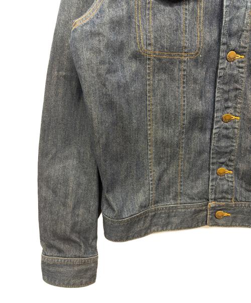 55DSL（フィフテーファイブディーエスエル）55DSL (フィフテーファイブディーエスエル) デニムジャケット ブルー×ブラウン サイズ:XLの古着・服飾アイテム