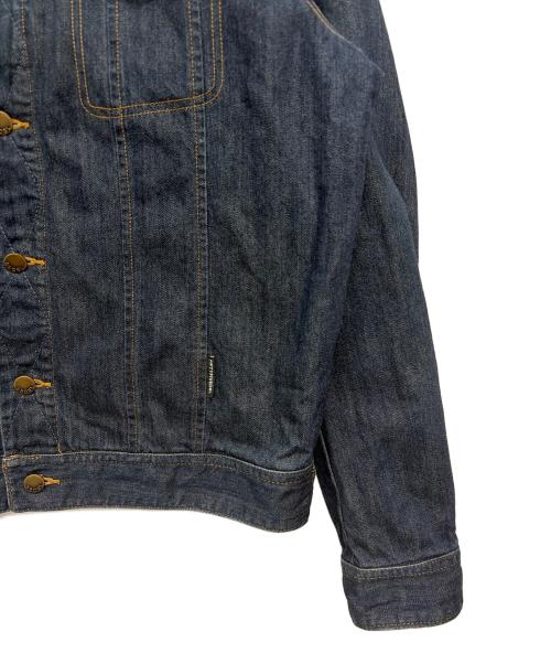 55DSL（フィフテーファイブディーエスエル）55DSL (フィフテーファイブディーエスエル) デニムジャケット ブルー×ブラウン サイズ:XLの古着・服飾アイテム