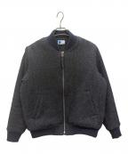 JAPAN BLUE JEANSジャパンブルージーンズ）の古着「Herringbone Tweed Denim Bomber Jacket」｜ネイビー
