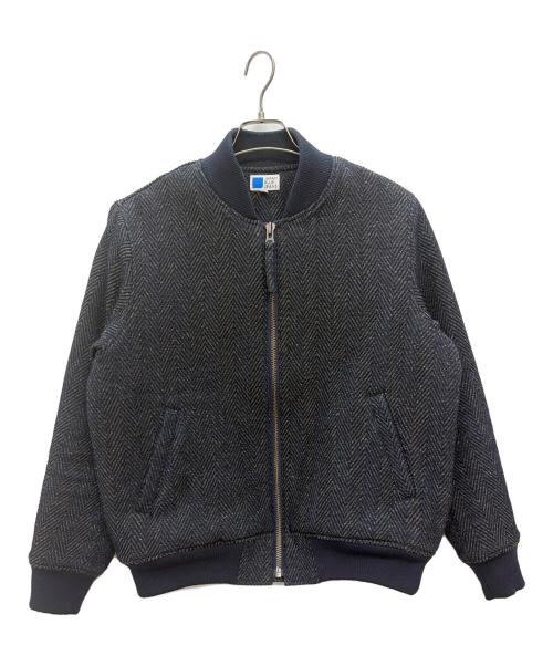 JAPAN BLUE JEANS（ジャパンブルージーンズ）JAPAN BLUE JEANS (ジャパンブルージーンズ) Herringbone Tweed Denim Bomber Jacket ネイビー サイズ:Mの古着・服飾アイテム