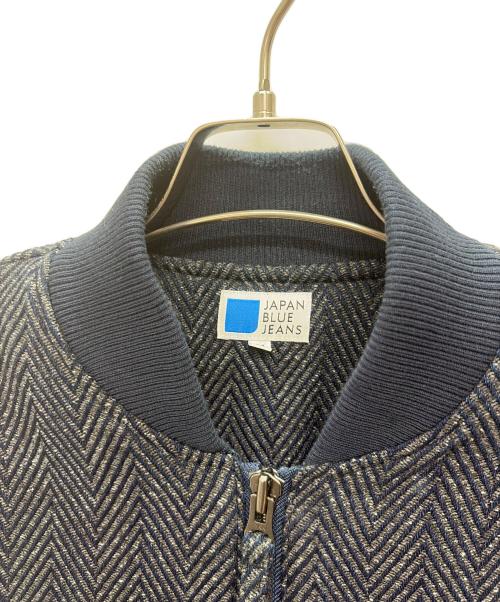 JAPAN BLUE JEANS（ジャパンブルージーンズ）JAPAN BLUE JEANS (ジャパンブルージーンズ) Herringbone Tweed Denim Bomber Jacket ネイビー サイズ:Mの古着・服飾アイテム