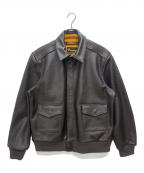 Willis&Geigerウィルスガイガー）の古着「A-2フライトジャケット」｜ブラウン