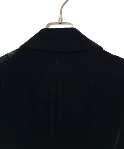 rode de chambre COMME des GARCONS（ローブドシャンブル コムデギャルソン）rode de chambre COMME des GARCONS (ローブドシャンブル コムデギャルソン) AD2002 ベロアジャケット ブラック サイズ:Mの古着・服飾アイテム