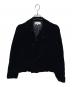 rode de chambre COMME des GARCONS（ローブドシャンブル コムデギャルソン）の古着「AD2002 ベロアジャケット」｜ブラック
