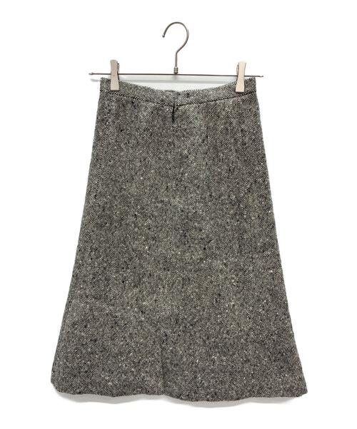 tricot COMME des GARCONS（トリココムデギャルソン）tricot COMME des GARCONS (トリココムデギャルソン) AD2000 ウールスカート ベージュ×ブラック サイズ:Sの古着・服飾アイテム