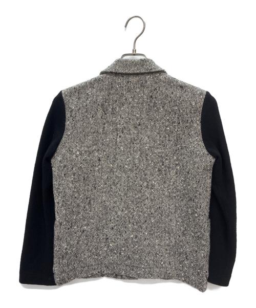 tricot COMME des GARCONS（トリココムデギャルソン）tricot COMME des GARCONS (トリココムデギャルソン) AD2000 比翼 切替ウールジャケット グレー×ブラック サイズ:不明の古着・服飾アイテム