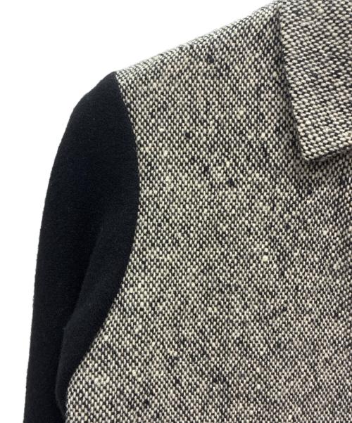 tricot COMME des GARCONS（トリココムデギャルソン）tricot COMME des GARCONS (トリココムデギャルソン) AD2000 比翼 切替ウールジャケット グレー×ブラック サイズ:不明の古着・服飾アイテム