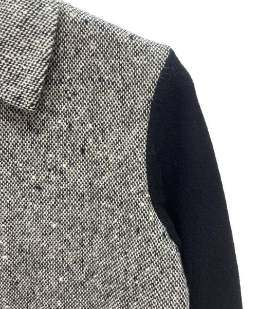 tricot COMME des GARCONS（トリココムデギャルソン）tricot COMME des GARCONS (トリココムデギャルソン) AD2000 比翼 切替ウールジャケット グレー×ブラック サイズ:不明の古着・服飾アイテム