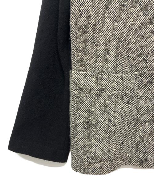 tricot COMME des GARCONS（トリココムデギャルソン）tricot COMME des GARCONS (トリココムデギャルソン) AD2000 比翼 切替ウールジャケット グレー×ブラック サイズ:不明の古着・服飾アイテム