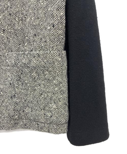 tricot COMME des GARCONS（トリココムデギャルソン）tricot COMME des GARCONS (トリココムデギャルソン) AD2000 比翼 切替ウールジャケット グレー×ブラック サイズ:不明の古着・服飾アイテム