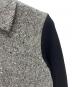 中古・古着 tricot COMME des GARCONS (トリココムデギャルソン) AD2000 比翼 切替ウールジャケット グレー×ブラック サイズ:不明：15000円