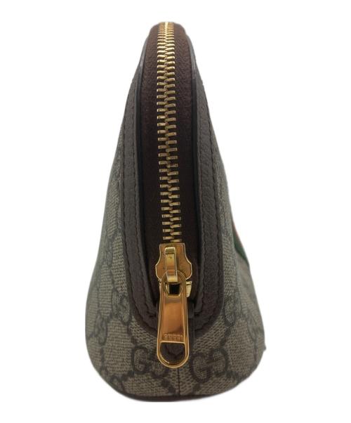 GUCCI（グッチ）GUCCI (グッチ) GGスプリーム コスメティックケース ベージュの古着・服飾アイテム