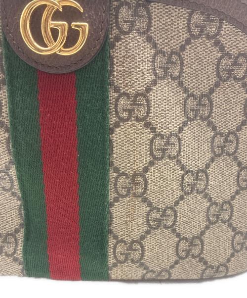 GUCCI（グッチ）GUCCI (グッチ) GGスプリーム コスメティックケース ベージュの古着・服飾アイテム