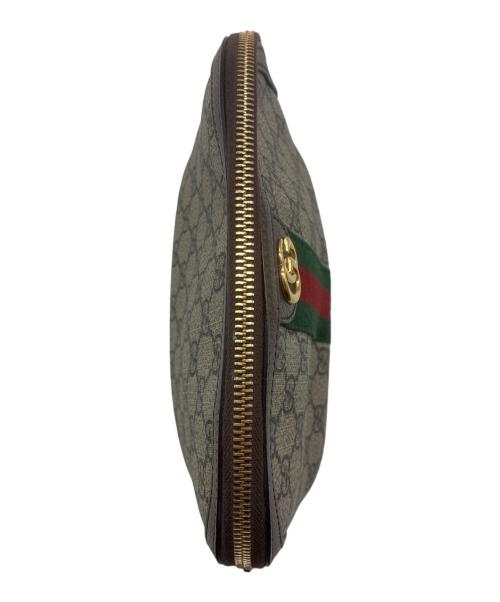 GUCCI（グッチ）GUCCI (グッチ) GGスプリーム コスメティックケース ベージュの古着・服飾アイテム