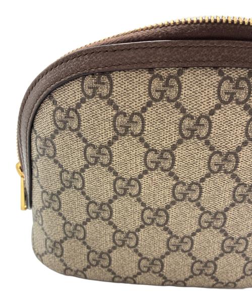 GUCCI（グッチ）GUCCI (グッチ) GGスプリーム コスメティックケース ベージュの古着・服飾アイテム