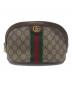 GUCCI（グッチ）の古着「GGスプリーム コスメティックケース」｜ベージュ