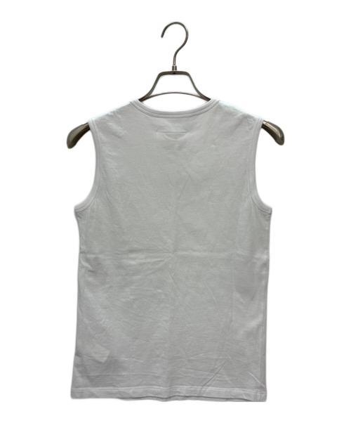 MM6 Maison Margiela（エムエムシックスメゾンマルジェラ）MM6 Maison Margiela (エムエムシックスメゾンマルジェラ) ノースリーブカットソー ホワイト サイズ:SIZE 12の古着・服飾アイテム