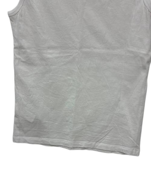 MM6 Maison Margiela（エムエムシックスメゾンマルジェラ）MM6 Maison Margiela (エムエムシックスメゾンマルジェラ) ノースリーブカットソー ホワイト サイズ:SIZE 12の古着・服飾アイテム