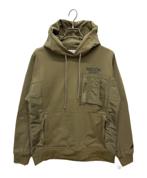 AVIREX（アヴィレックス）AVIREX (アヴィレックス) プルオーバーパーカー オリーブ サイズ:Lの古着・服飾アイテム