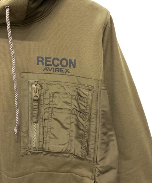 AVIREX（アヴィレックス）AVIREX (アヴィレックス) プルオーバーパーカー オリーブ サイズ:Lの古着・服飾アイテム