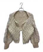 SEEALLシーオール）の古着「HAND BOLERO CARDIGAN / ハンドボレロカーディガン」｜アイボリー