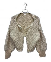 SEEALL（シーオール）の古着「HAND BOLERO CARDIGAN / ハンドボレロカーディガン」｜アイボリー