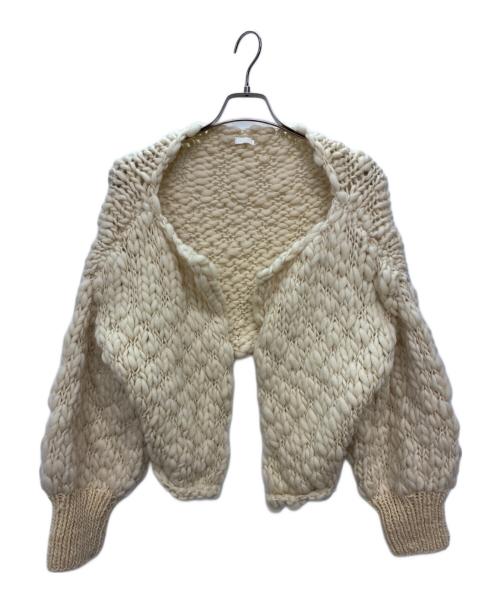 SEEALL（シーオール）SEEALL (シーオール) HAND BOLERO CARDIGAN / ハンドボレロカーディガン アイボリー サイズ:FREEの古着・服飾アイテム