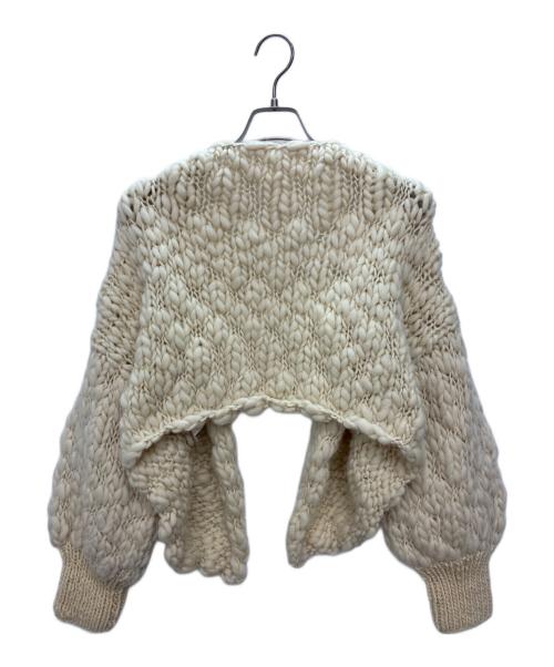 SEEALL（シーオール）SEEALL (シーオール) HAND BOLERO CARDIGAN / ハンドボレロカーディガン アイボリー サイズ:FREEの古着・服飾アイテム