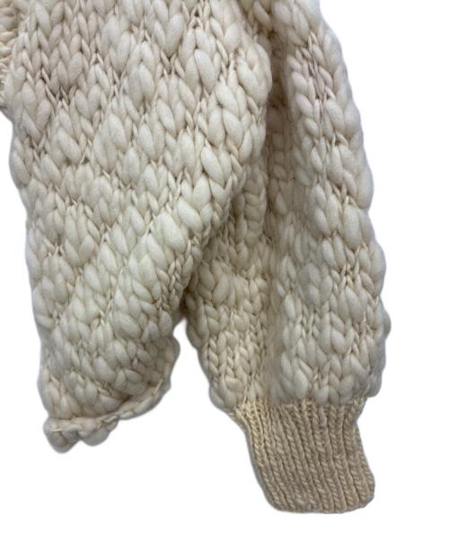 SEEALL（シーオール）SEEALL (シーオール) HAND BOLERO CARDIGAN / ハンドボレロカーディガン アイボリー サイズ:FREEの古着・服飾アイテム