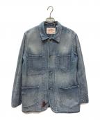 LEVI'S VINTAGE CLOTHINGリーバイス ビンテージ クロージング）の古着「Lot67 ダメージ加工カバーオール」｜インディゴ