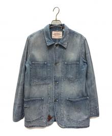 LEVI'S VINTAGE CLOTHING（リーバイス ビンテージ クロージング）の古着「Lot67 ダメージ加工カバーオール」｜インディゴ