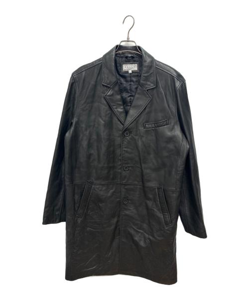 PELLE STUDIO（ペレ スタジオ）PELLE STUDIO (ペレ スタジオ) レザーコート ブラック サイズ:XLの古着・服飾アイテム
